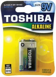 סוללת 9V דגם Alkaline של חברת Toshiba